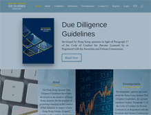 Tablet Screenshot of duediligenceguidelines.com